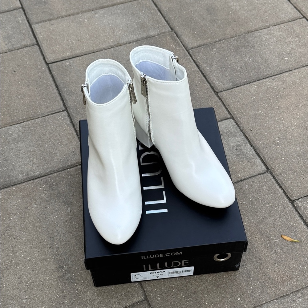 White Ankle Boots for Women